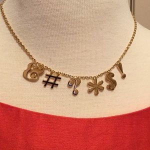 Kate Spade “Pardon My French” Idiom necklace